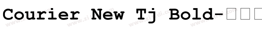 Courier New Tj Bold字体转换